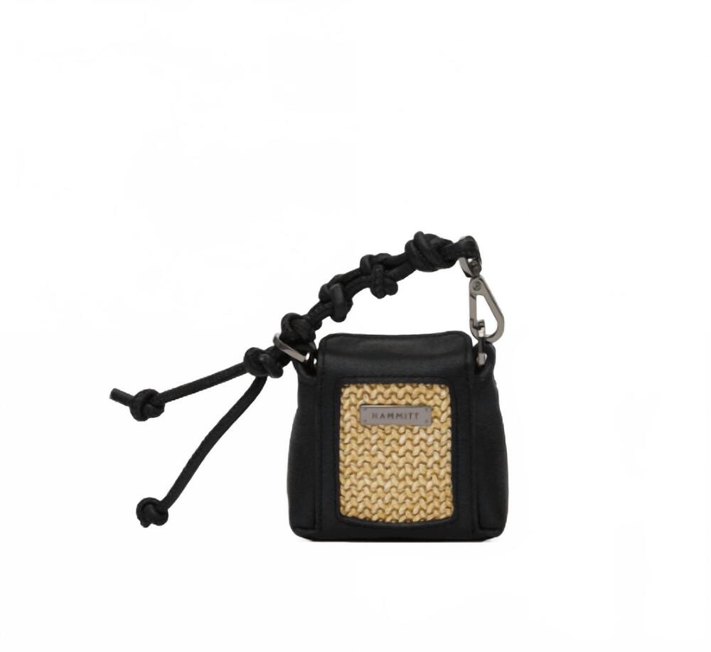 NEW HAMMITT women's petite mini bag in noir rafia